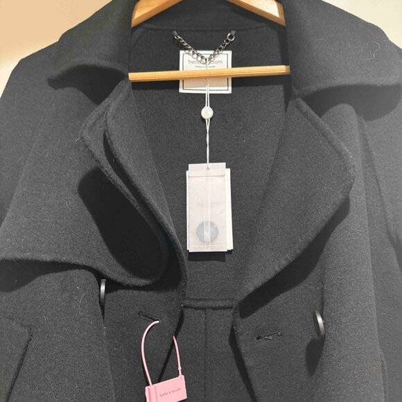 Bell & Bloom Wool Blend Peacoat - Black - Picture 4 of 6